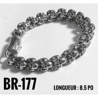 Br-177 multi skull acier inoxidable « stainless steel » 